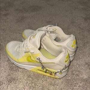 Nike Air Max Sneakers with Yellow Accents
